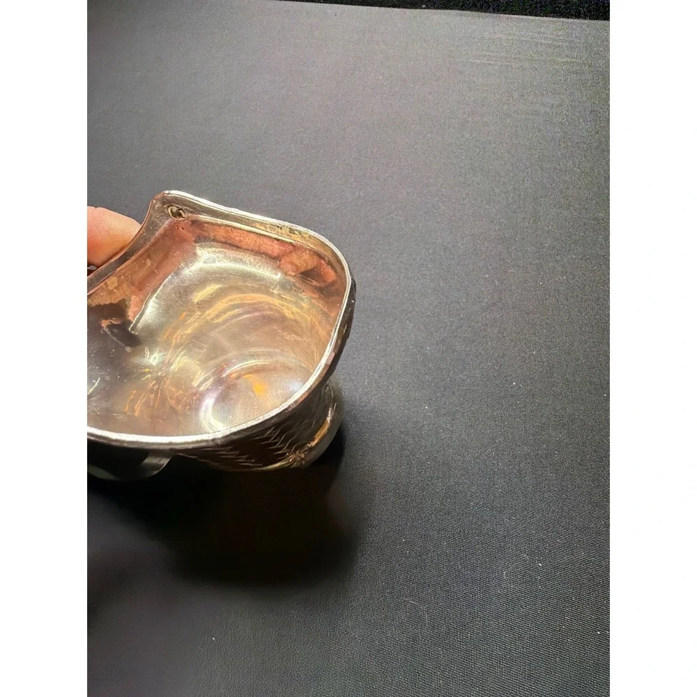 Vintage Leonard Silverplate Miniature Basket Swing Handle Candy Nut Dish